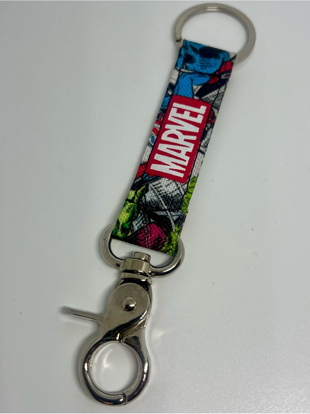 🆕 Marvel Comics Keychain Wristlet Strap Lobster Clasp Multicolor